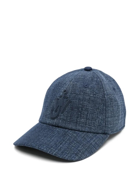 JW Anderson logo-patch baseball cap - Blue - zdjęcie produktu nr 1