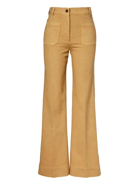 Victoria Beckham patch-pocket flared jeans - Yellow - zdjęcie produktu nr 1