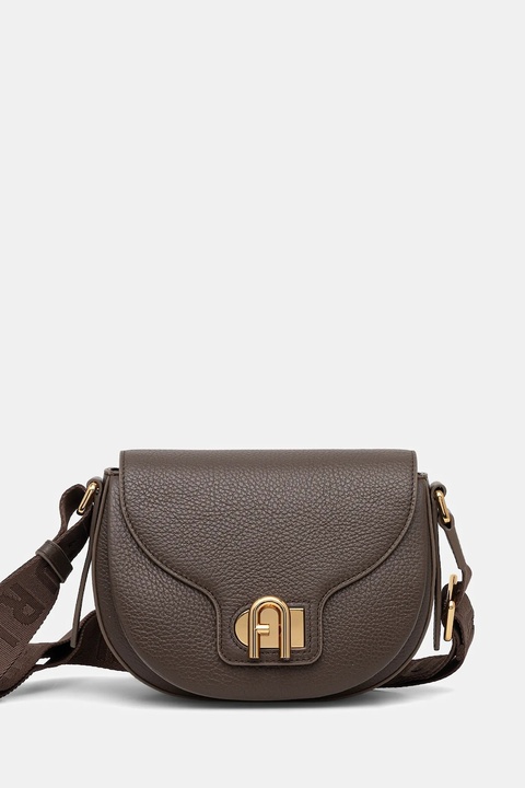 Furla torebka skórzana kolor brązowy WB01491.BX0356.4594S - zdjęcie produktu nr 1
