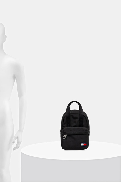 Tommy Jeans plecak damski kolor czarny mały gładki AW0AW17577 - zdjęcie produktu nr 2