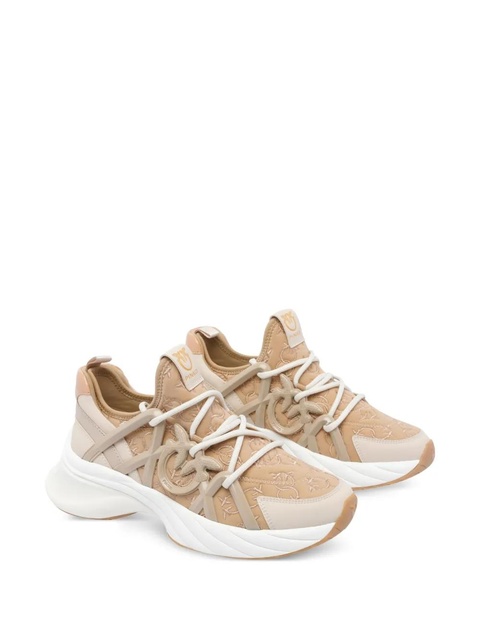 PINKO Ariel logo-detail lace-up sneakers - Neutrals - zdjęcie produktu nr 1