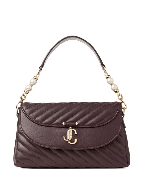 Jimmy Choo Curve quilted shoulder bag - Brown - zdjęcie produktu nr 1