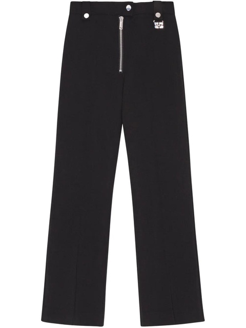 GANNI straight-leg trousers - Black - zdjęcie produktu nr 1