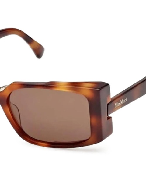 Max Mara Eyewear rectangle-frame sunglasses - Brown - zdjęcie produktu nr 2