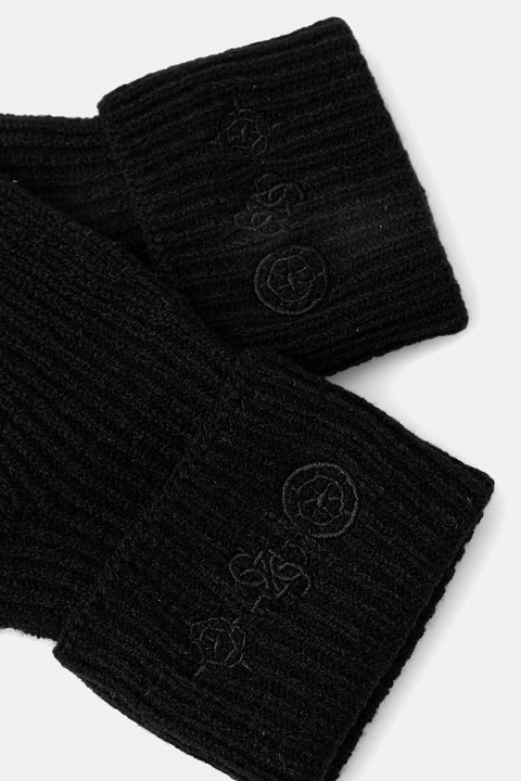 Guess rękawiczki z dodatkiem wełny CRESIDIA damskie kolor czarny AW5405 POL02 - zdjęcie produktu nr 2