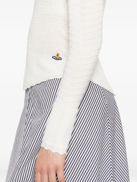 Vivienne Westwood cut-out knitted top - Neutrals - zdjęcie produktu nr 2