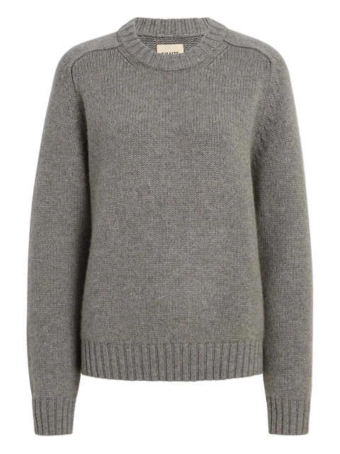 KHAITE Mae shoulder detail knitwear - Grey - zdjęcie produktu nr 1