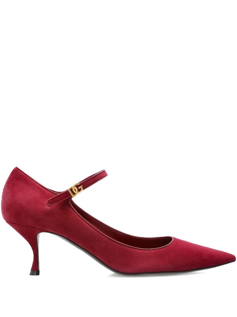 Dolce & Gabbana 60mm pointed-toe ankle-strap pumps - Red - zdjęcie produktu nr 1