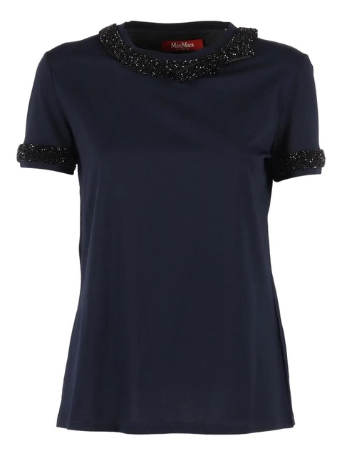 Max Mara Pontile beaded T-shirt - Blue - zdjęcie produktu nr 1