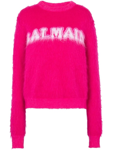 Balmain logo-jacquard jumper - Pink - zdjęcie produktu nr 1