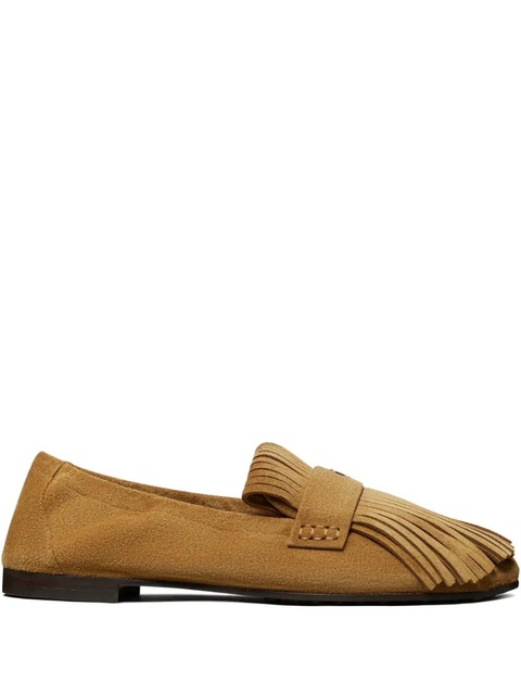 Tory Burch fringe-detail loafers - Brown - zdjęcie produktu nr 1