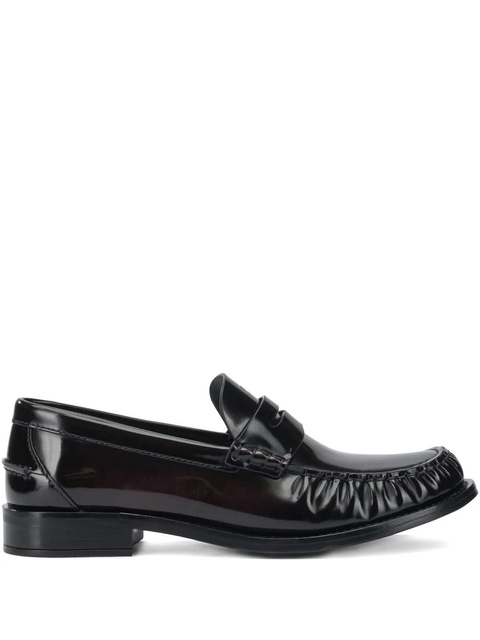 Prada logo-debossed loafers - Black - zdjęcie produktu nr 1
