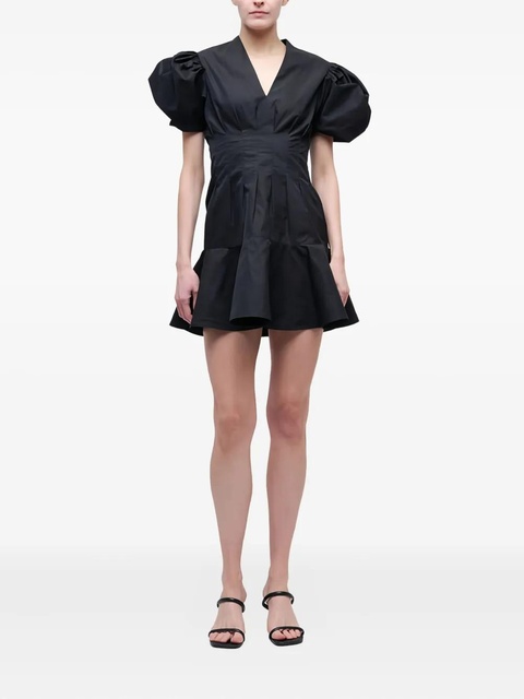 Simkhai Edwina puff-sleeves mini dress - Black - zdjęcie produktu nr 1