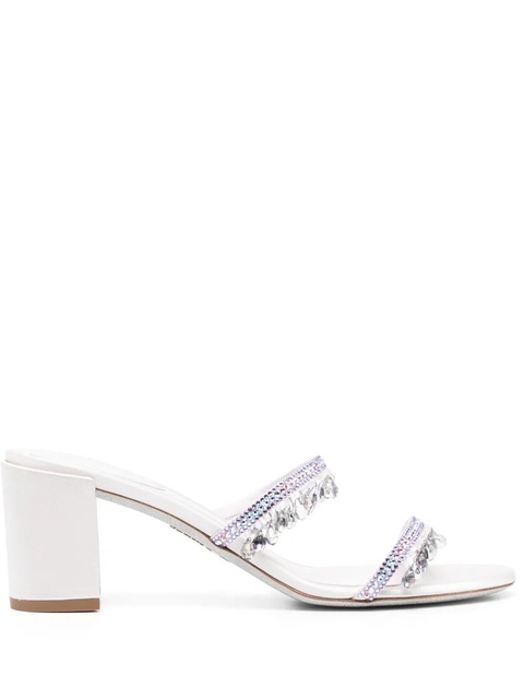 René Caovilla crystal embellishment sandals - Purple - zdjęcie produktu nr 1