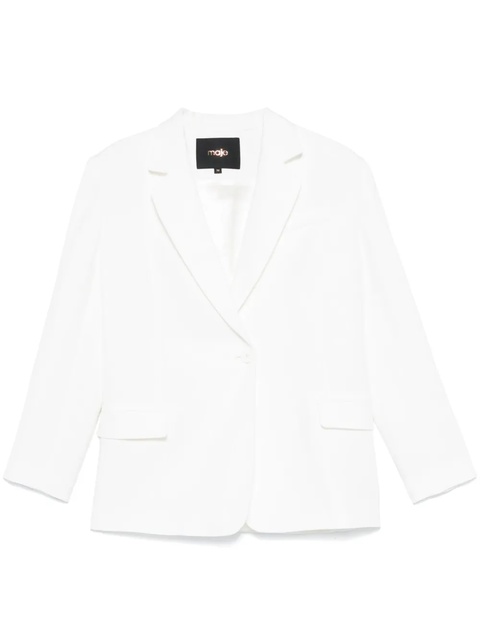 Maje slub-textured blazer - Neutrals - zdjęcie produktu nr 1
