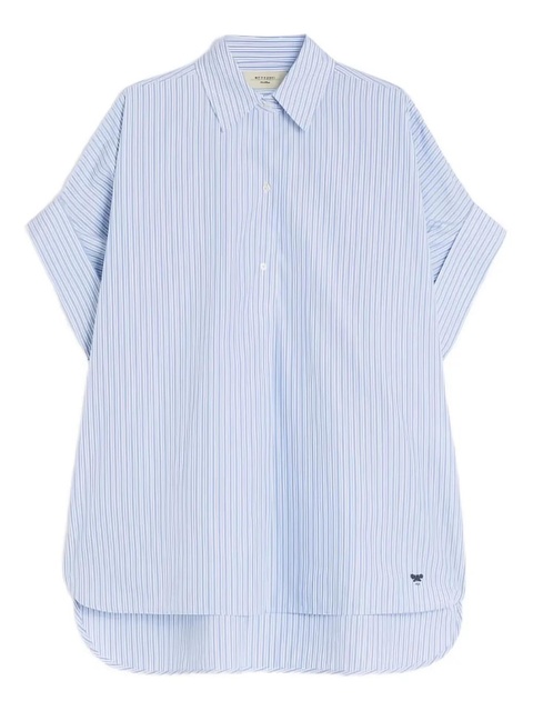 Weekend Max Mara striped-pattern short-sleeve shirt - Blue - zdjęcie produktu nr 1