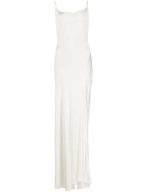 Simkhai Finley crepe satin gown - White - zdjęcie produktu nr 1