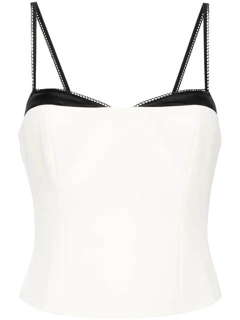 Reformation Melanie sweetheart neck top - Neutrals - zdjęcie produktu nr 1