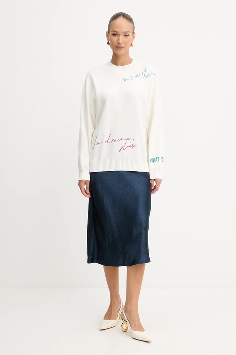 Twinset sweter damski kolor beżowy 252AQ3070 - zdjęcie produktu nr 2