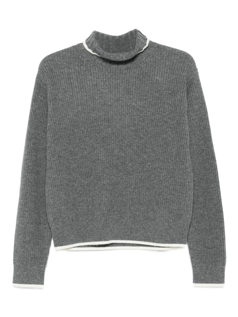 SANDRO high-neck sweater - Grey - zdjęcie produktu nr 1