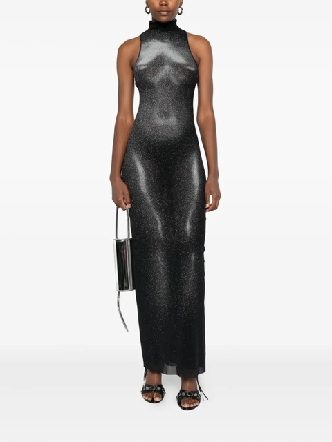 Jean Paul Gaultier high-neck body-print dress - Black - zdjęcie produktu nr 2
