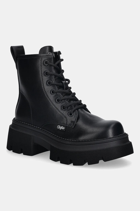 Buffalo workery Mave Lace Up damskie kolor czarny na platformie 1622616-BLK - zdjęcie produktu nr 1