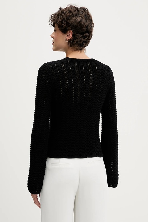 Sisley sweter bawełniany damski kolor czarny lekki 1494M106O - zdjęcie produktu nr 2