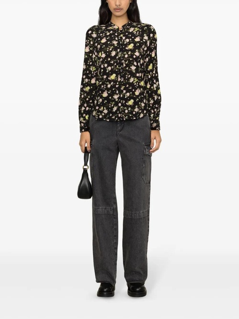 Zadig&Voltaire floral-print crepe blouse - Black - zdjęcie produktu nr 2