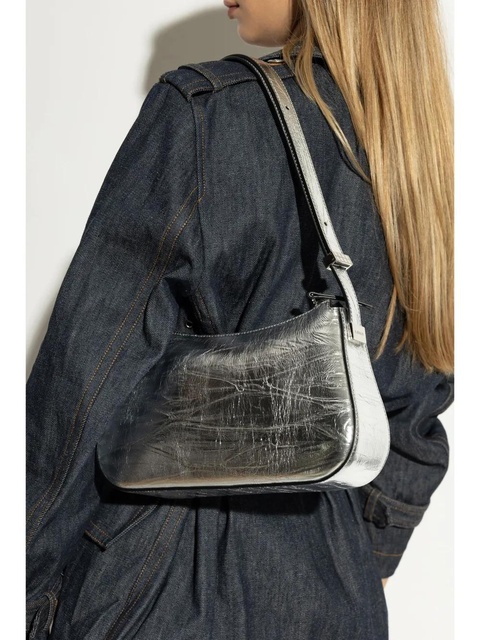 Lanvin Concerto mettalic-effect shoulder bag - Silver - zdjęcie produktu nr 2