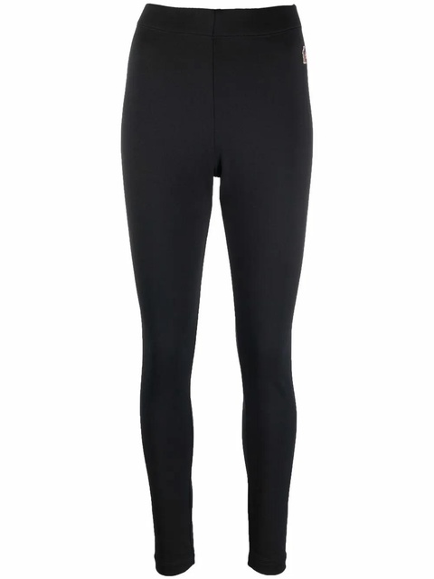 Moncler Grenoble light fleece leggings - Black - zdjęcie produktu nr 1