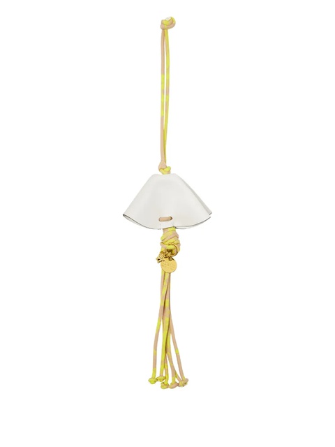 Versace Medusa leather-tassel keyring - White - zdjęcie produktu nr 1