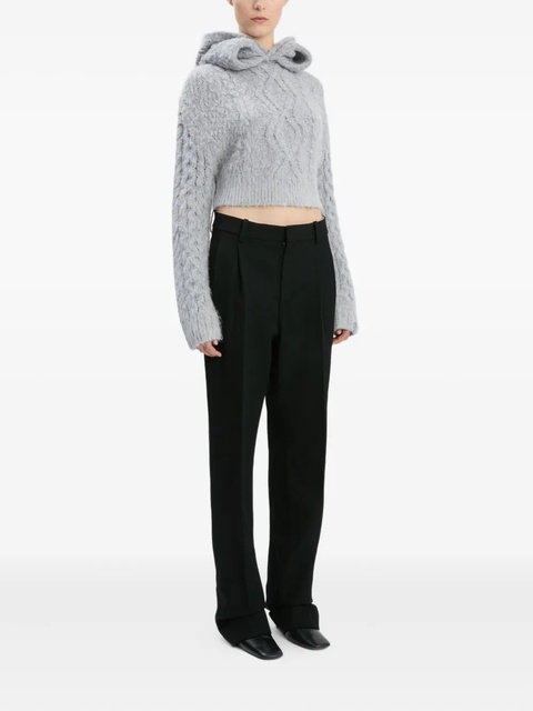 Victoria Beckham cable-knit sweater - Grey - zdjęcie produktu nr 2