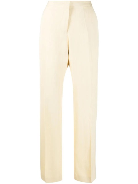 Jil Sander pressed-crease tailored trousers - Yellow - zdjęcie produktu nr 1