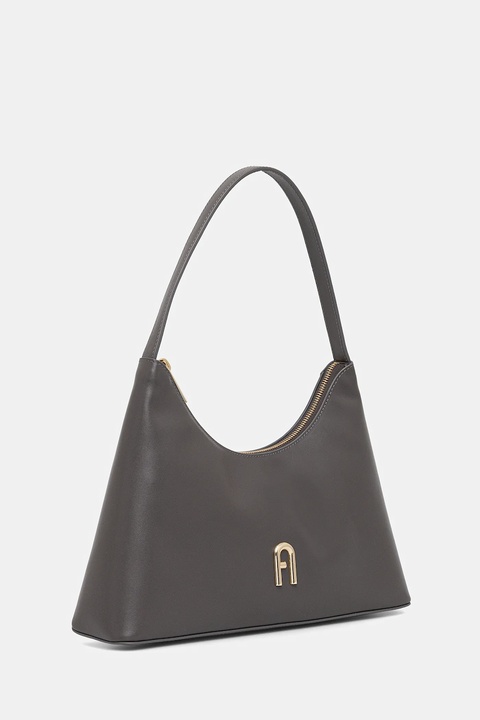 Furla torebka skórzana kolor szary WB00782.AX0733.4283S - zdjęcie produktu nr 2