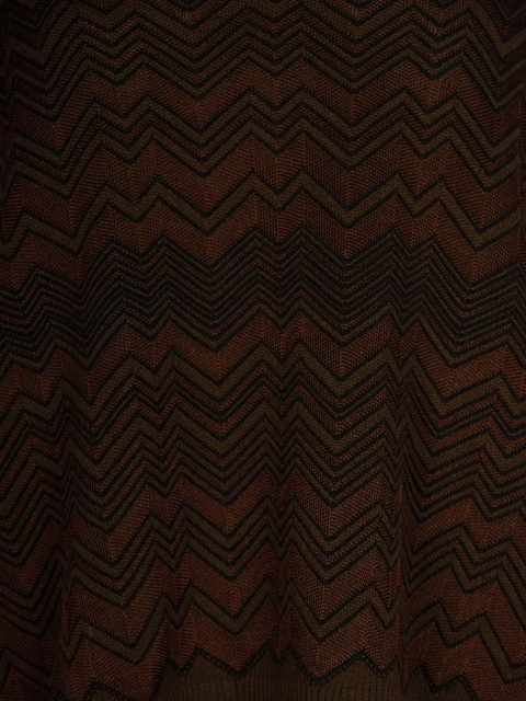 Missoni chevron-pattern v-neck sweater - Brown - zdjęcie produktu nr 2