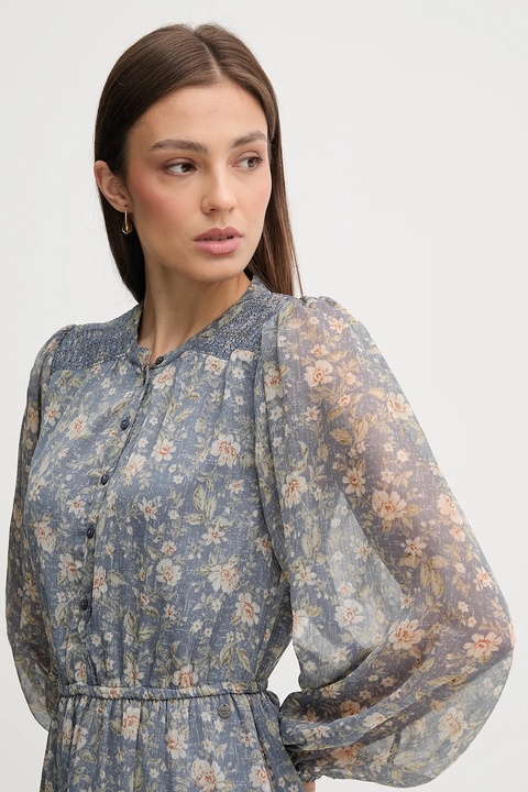 Pepe Jeans sukienka kolor niebieski mini rozkloszowana PL9537690 - zdjęcie produktu nr 2