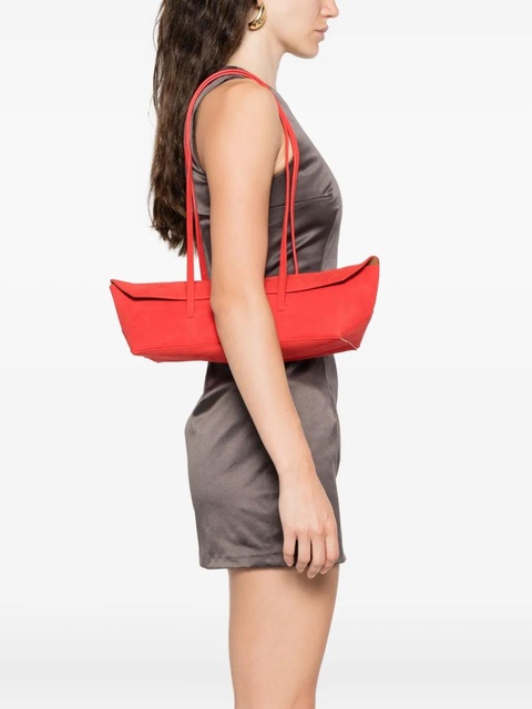 Christopher Esber Flap suede tote bag - Red - zdjęcie produktu nr 1