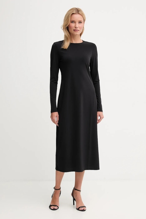 Calvin Klein Jeans sukienka kolor czarny maxi dopasowana LV047D212G - zdjęcie produktu nr 1