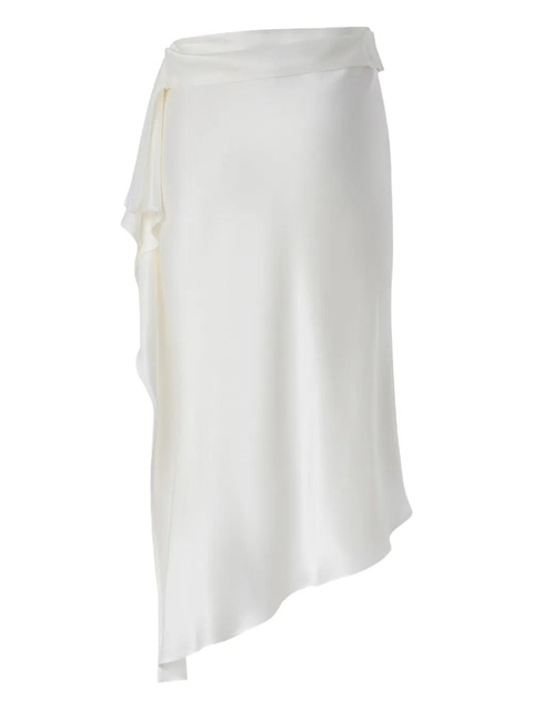 PINKO ruffled asymmetric skirt - White - zdjęcie produktu nr 2