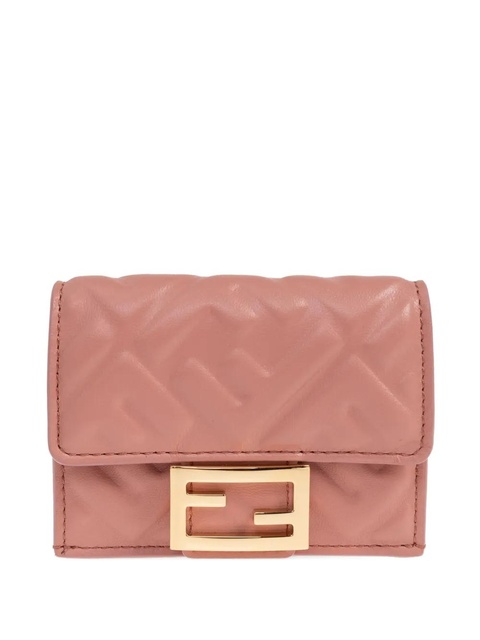 FENDI micro Baguette trifold leather wallet - Pink - zdjęcie produktu nr 1
