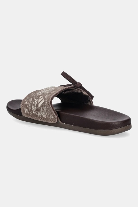 adidas klapki zamszowe Adilette Comfort damskie kolor brązowy JS4597 - zdjęcie produktu nr 1