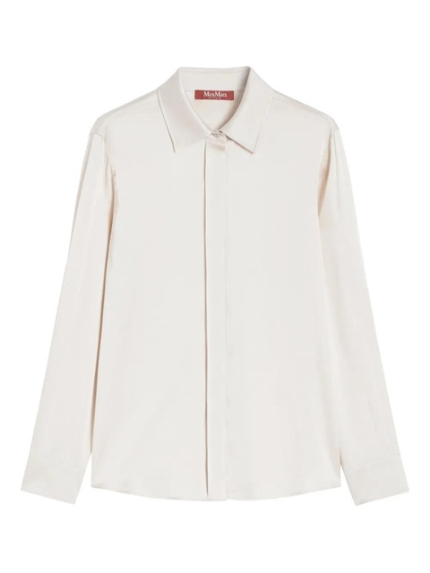 Max Mara silk long-sleeve shirt - Neutrals - zdjęcie produktu nr 1