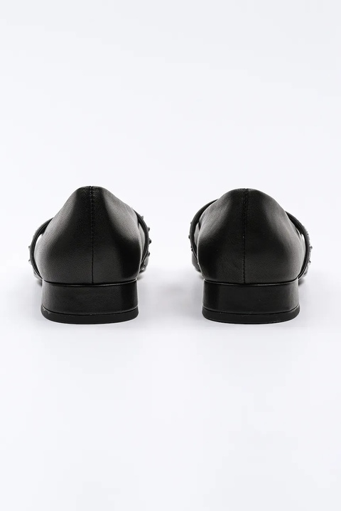 Karl Lagerfeld baleriny skórzane KERRIE kolor czarny KL40155 - zdjęcie produktu nr 2