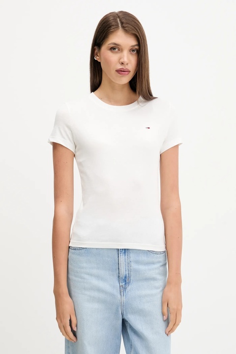 Tommy Jeans t-shirt bawełniany 3-pack damski kolor granatowy DW0DW22175 - zdjęcie produktu nr 1