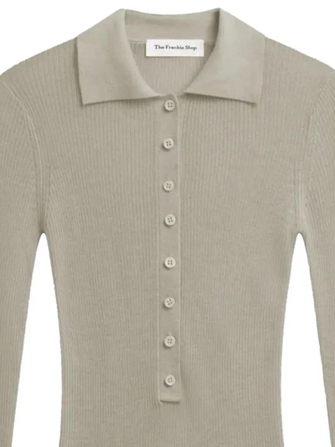The Frankie Shop Solana polo-collar bodysuit - Neutrals - zdjęcie produktu nr 2