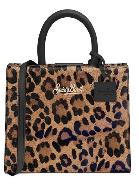 MC2 Saint Barth mini Shop Bag animal print tote bag - Brown - zdjęcie produktu nr 2
