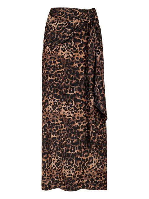 Johanna Ortiz Wild Confidant knotted maxi skirt - Brown - zdjęcie produktu nr 1