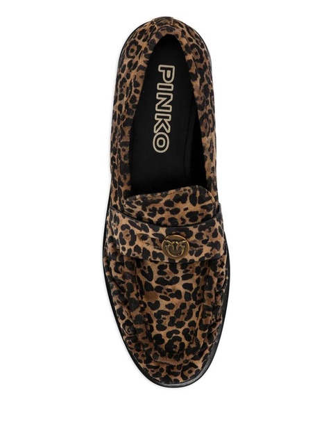 PINKO leopard-print tassel loafers - Brown - zdjęcie produktu nr 1