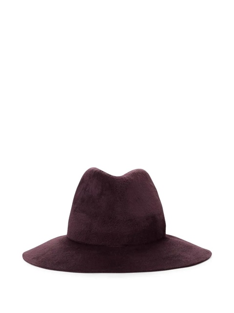 Loro Piana cashmere felt fedora hat - Brown - zdjęcie produktu nr 1