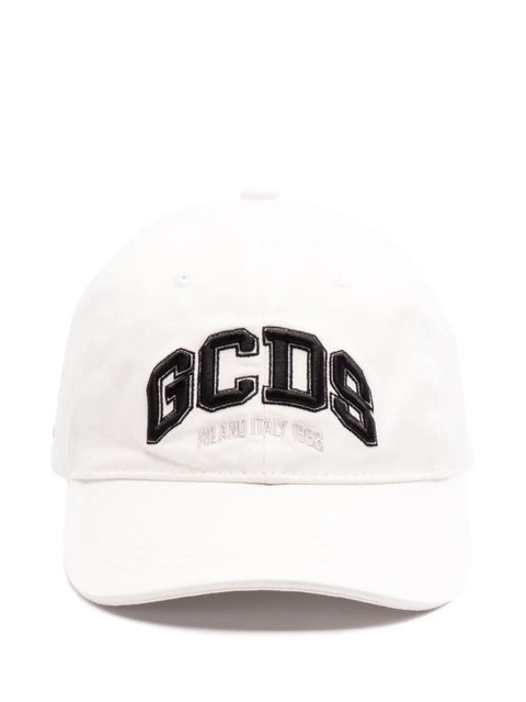 GCDS logo-embroidered cap - White - zdjęcie produktu nr 1